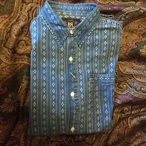 RRL Idigo dyed shirt
